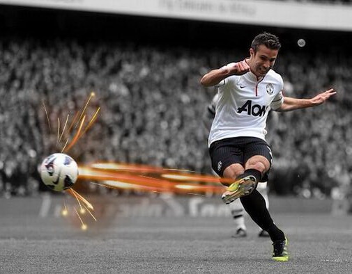 Van Persie lap cong tren cham 11m hinh anh