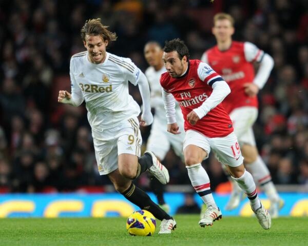Arsenal 0-1 Swansea City: Bony mo ty so hinh anh