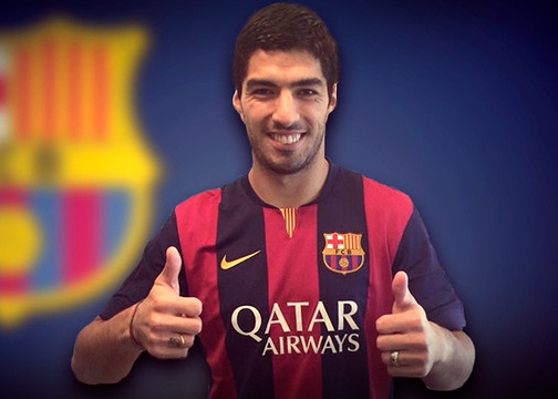 Suarez chinh thuc ve Barca voi ban hop dong ky luc hinh anh