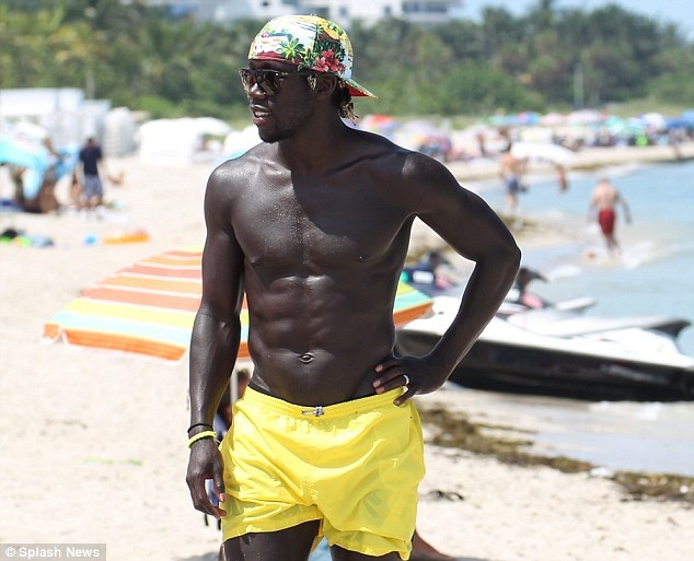 Bacary Sagna is continuing to unwind ahead of the new season after hitting Miami Beach with his wife Ludivine.  The Manchester City new boy has been afforded an extended holiday having made it to the quarter-finals of the World Cup with France.  And the 31-year-old is enjoying a Stateside break ahead of meeting his new team-mates.