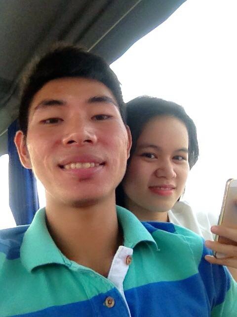 Quách Tân và bạn gái Như Quỳnh.