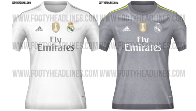 1. Real Madrid Adidas thiết kế áo đấu sân nhà của Los Blancos rất đơn giản nhưng không kém phần sang trọng với màu trắng kết hợp với các sọc màu ghi trên vai. Áo sân khách của Real năm nay rất độc đáo với màu ghi và sọc vai màu xanh lá nổi bật