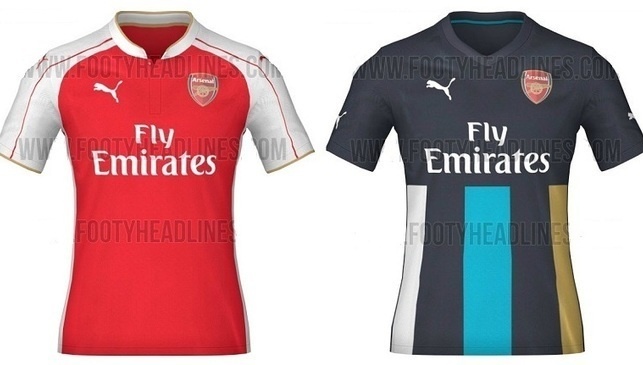 10. Arsenal Áo đấu mùa sau của Pháo thủ tiếp tục được hãng Puma thiết kế. Hãng thể thao Đức cho trình làng áo sân khách mới lạ với màu xanh navy chủ đạo kết hợp với các sọc trắng , xanh, vàng nổi bật. Bên cạnh đó áo đấu sân khách vẫn được thiết kế với tông màu đỏ trắng truyền thống của CLB kết hợp với sọc kẻ nam tính