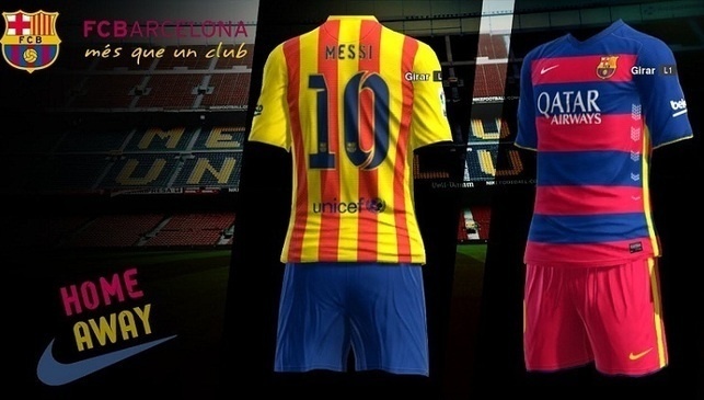 2. Barcelona Nike sẽ tạo ra một cuộc cách mạng mới trên áo đấu sân nhà của Barcelona bằng cách thay các sọc dọc truyền thống thành các sọc ngang. Áo đấu sân khách vẫn giữ nguyên hai màu vàng cam để tượng trưng cho lá cờ xứ Catalan.