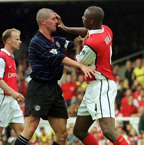 M.U và Arsenal hiện tại không còn những cầu thủ sẵn sàng ăn thua đủ với nhau trên sân như Roy Keane - Patrick Vieira