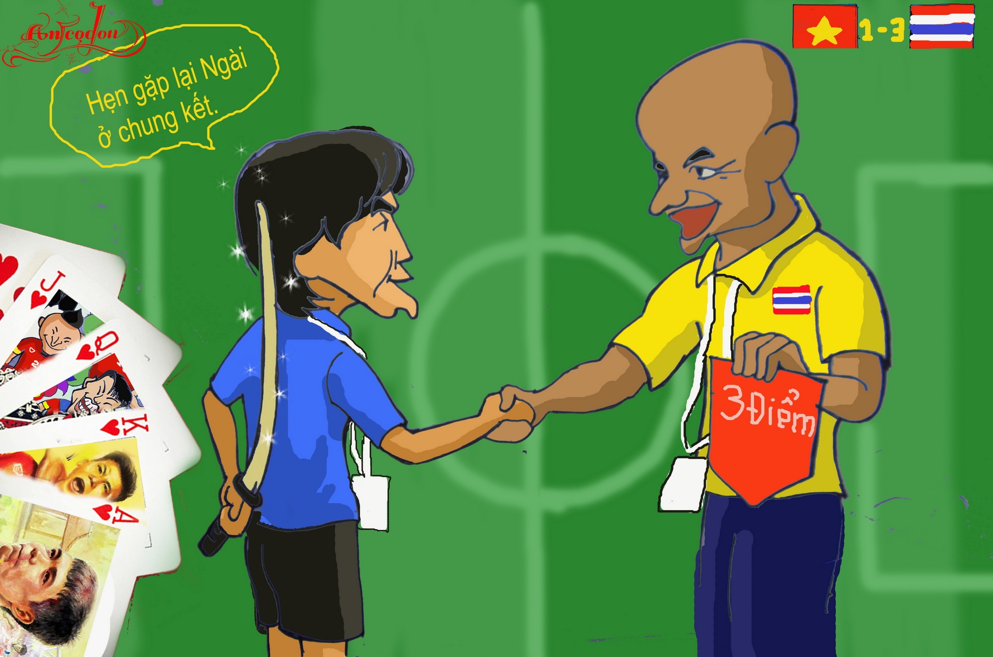 BỨC 11 : THÁI LAN - HÃY ĐỢI ĐẤY . Người Nhật luôn nhắm về đích đến , nên khi u23 VN đã chính thức có mặt ở vòng Bán kết , thì hlv Miura có nhiều toan tính. dễ hiểu khi ông chọn phương án 