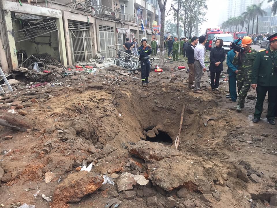 nguyên nhân vụ nổ ở Hà Đông ảnh 2 nguyen nhan vu no o Ha Dong anh 2