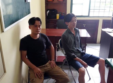 Hùng và Anh tại CQĐT.