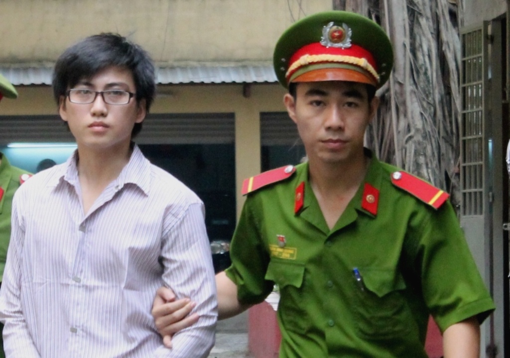 Phú tại tòa phúc thẩm.