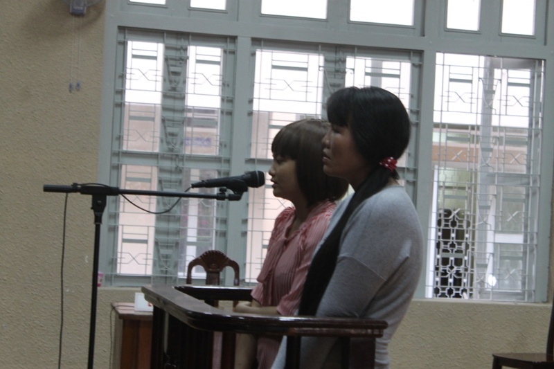 Hai bị cáo liên tục đổ lỗi cho nhau.