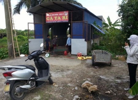 Hiện trường nơi xảy ra vụ án.