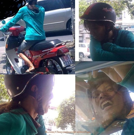 Chân dung Hương “mắt lồi” được cộng đồng mạng chia sẻ để cảnh giác cho mọi người.