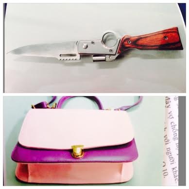 Tang vật vụ cướp.