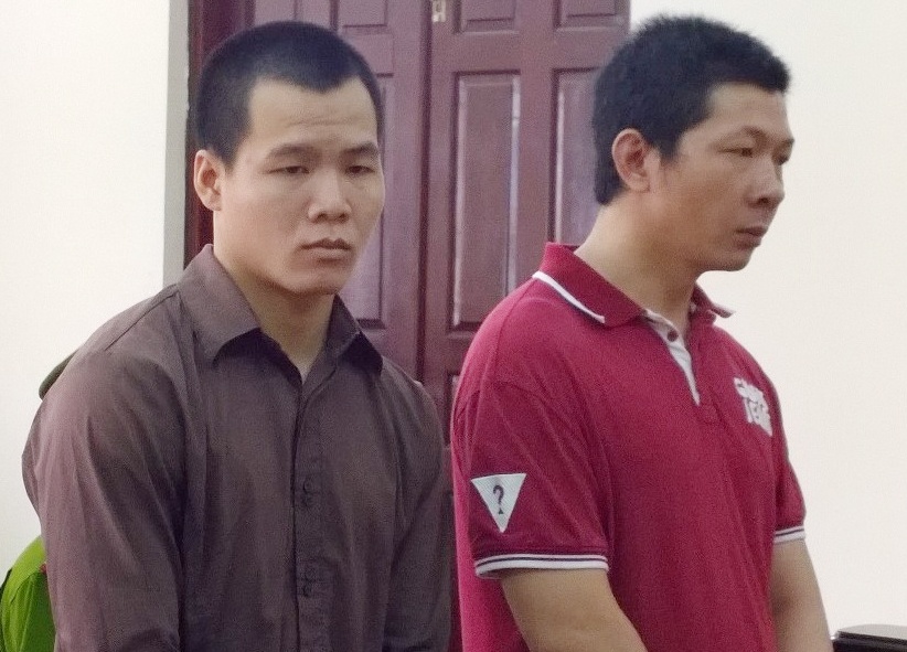 Hai bị cáo tại tòa
