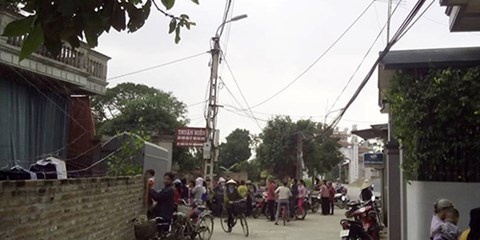 Hiện trường vụ án mạng.