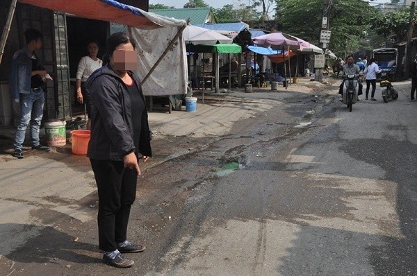 Hiện trường nơi anh T. bị đánh tử vong.