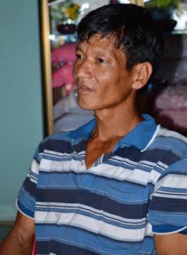 Ông Lến vui mừng khi được trở về cuộc sống tự do.