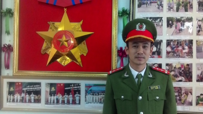 Đại úy Đàm Mạnh Tuấn.