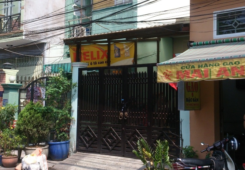 Căn nhà xảy ra vụ án kinh hoàng.