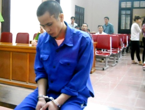 Nguyễn Cảnh Linh trong ngày xét xử tại tòa án.