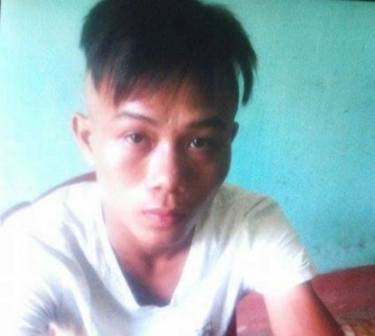 Khiêm tại cơ quan công an.