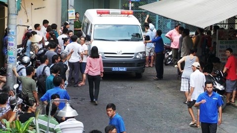 Hiện trường một vụ tự đốt gây chết người ở TP HCM.