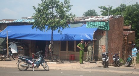 Hiện trường vụ việc.