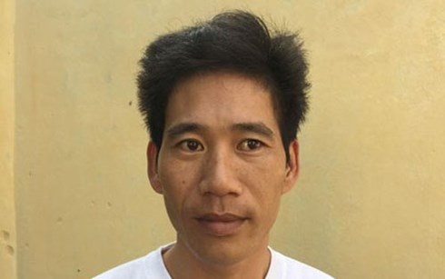 Đối tượng Hiệp tại cơ quan điều tra.