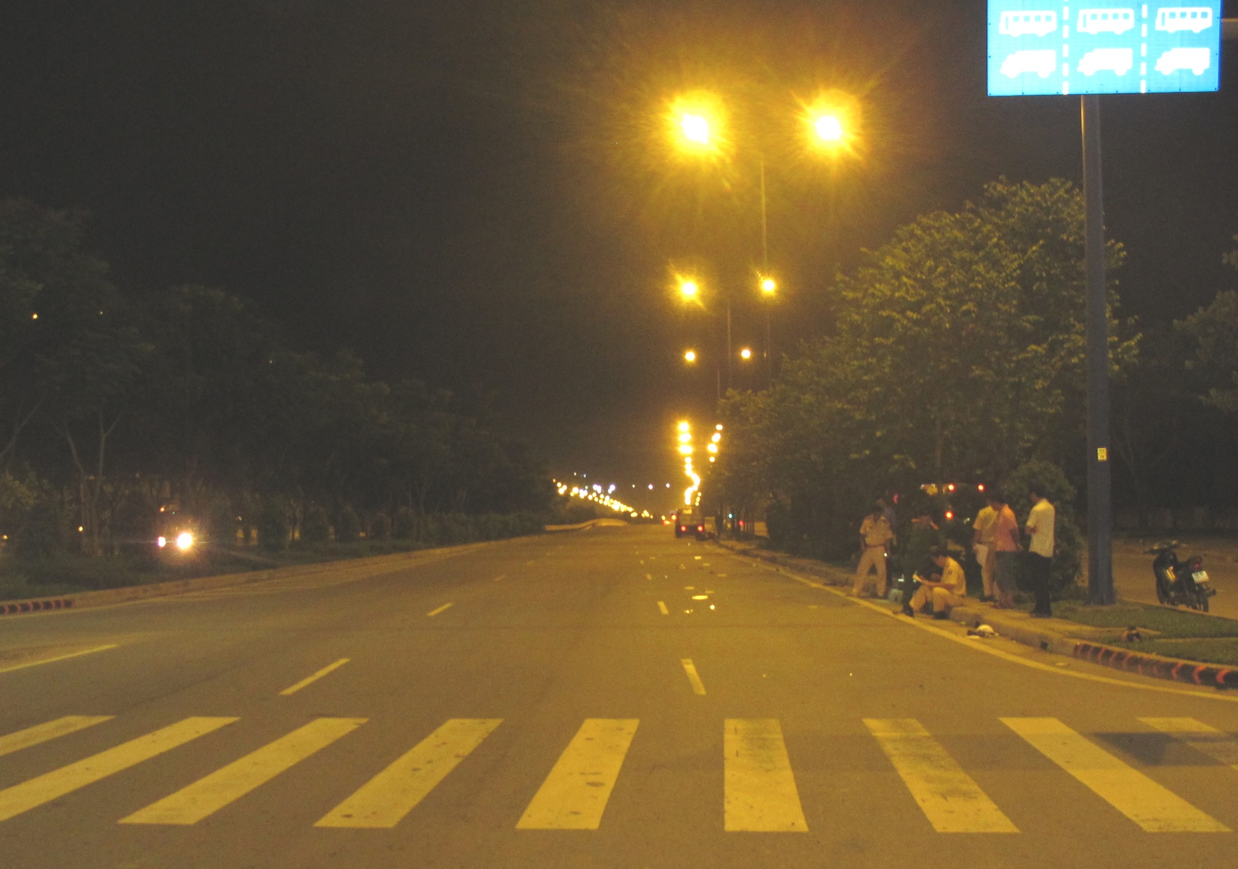 Hiện trường vụ tai nạn.