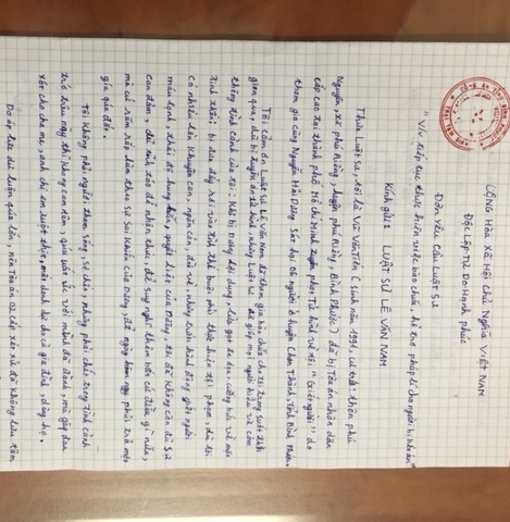 Vu Van Tien xin khang nghi anh 2