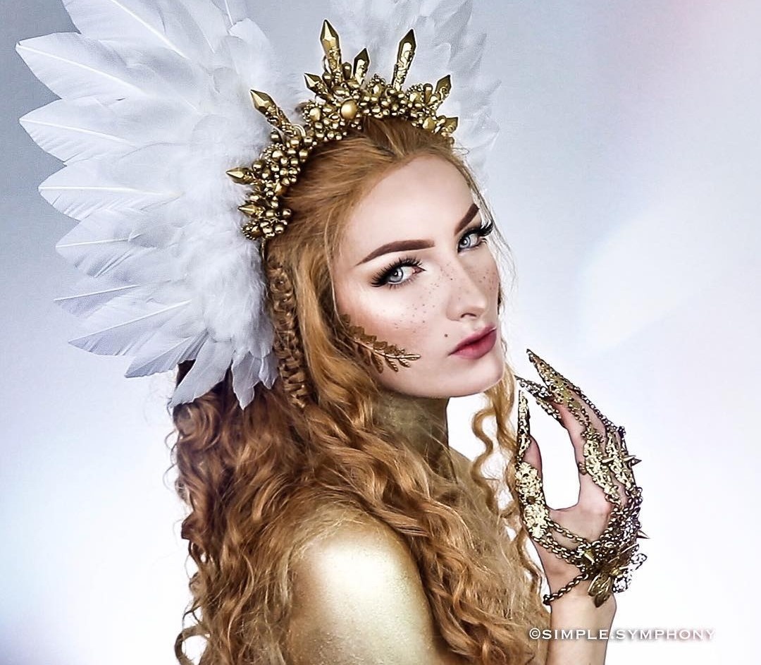 hot girl co man hoa trang halloween hut trieu view anh 4