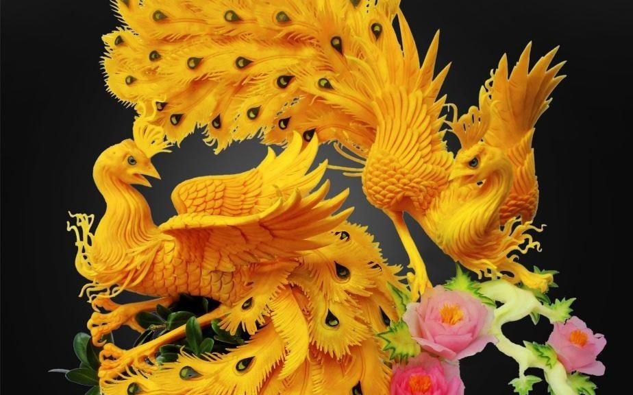 Dau bep Trung Quoc dieu khac trai cay trong nhu that hinh anh