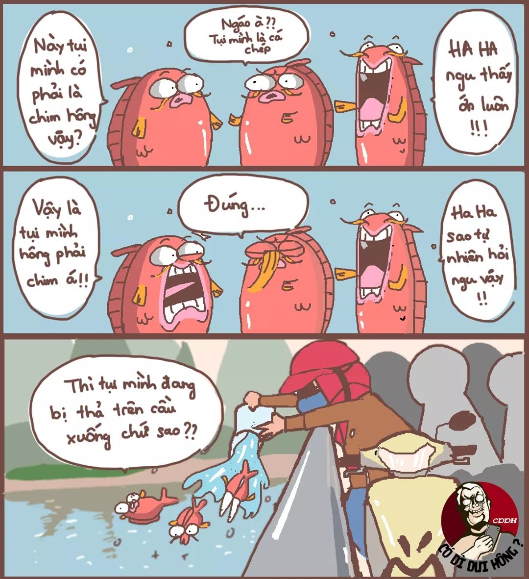 Dan mang che anh ngay tha ca chep tien ong Tao ve troi anh 3