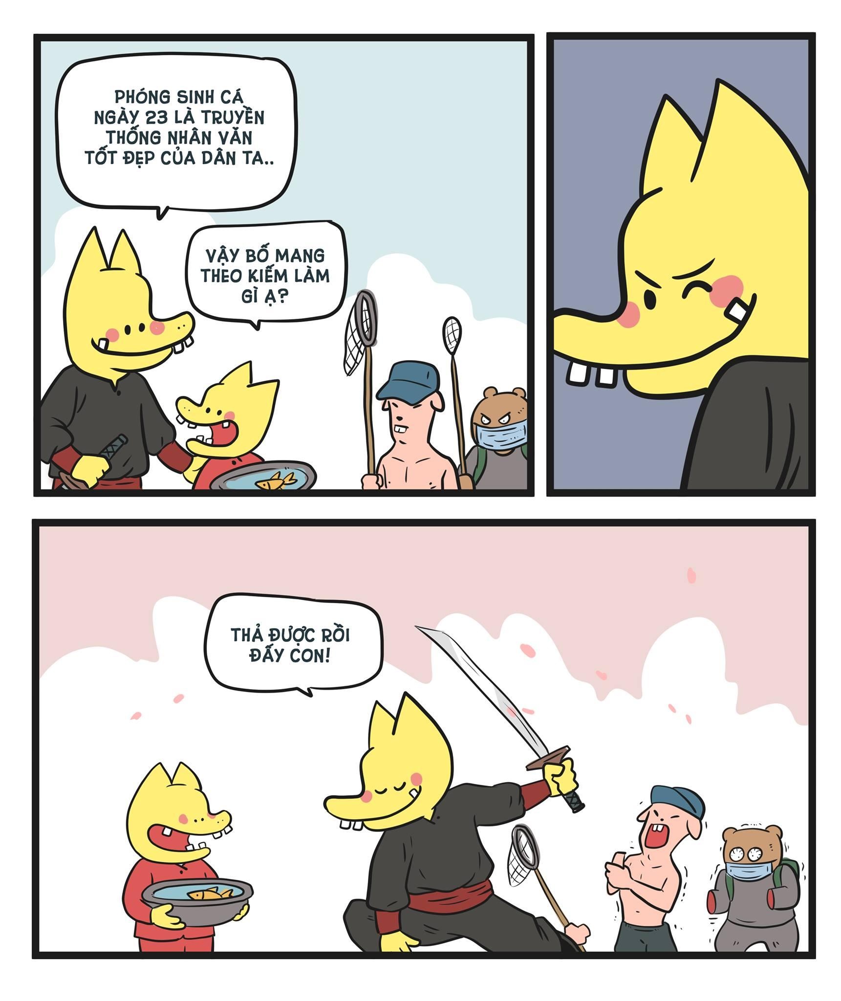 Dan mang che anh ngay tha ca chep tien ong Tao ve troi anh 6