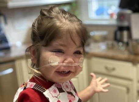 Be gai 2 tuoi duoc nhom hoc sinh lop 6 tang gia do binh tho oxy hinh anh