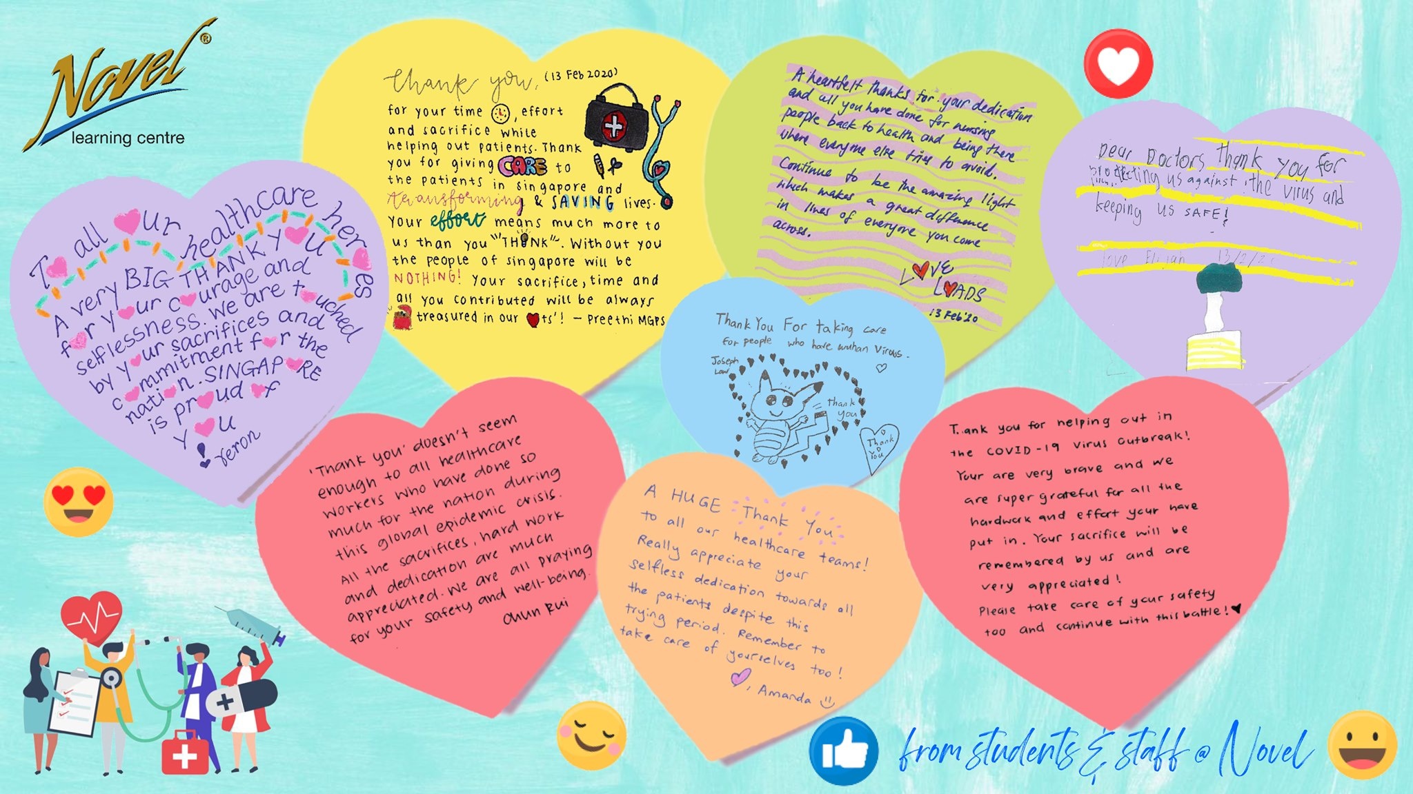 Singapore gửi thông điệp Valentine đến đội ngũ y tế đang chống dịch ảnh 6 Singapore gui thong diep Valentine den doi ngu y te dang chong dich anh 6