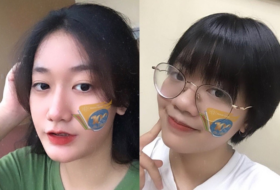 Hoc sinh chuyen Le Hong Phong tao trend chup anh mung truong 100 tuoi hinh anh