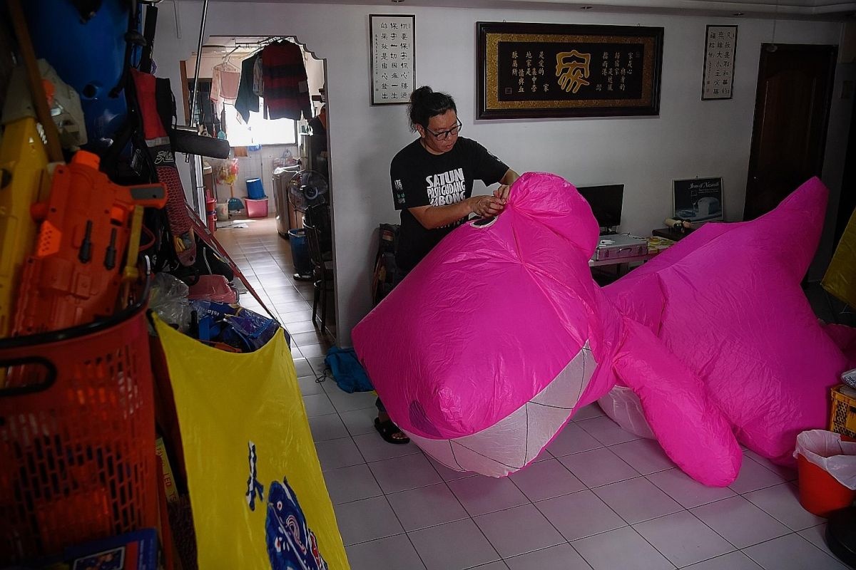 Khung long bom hoi Totoro ca duoi bay tren bau troi Singapore anh 7