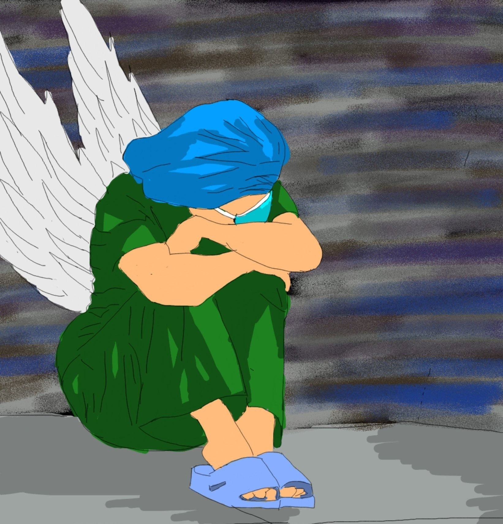 Nu sinh Kinh te Da Nang ve tranh co vu y bac si tuyen dau anh 6