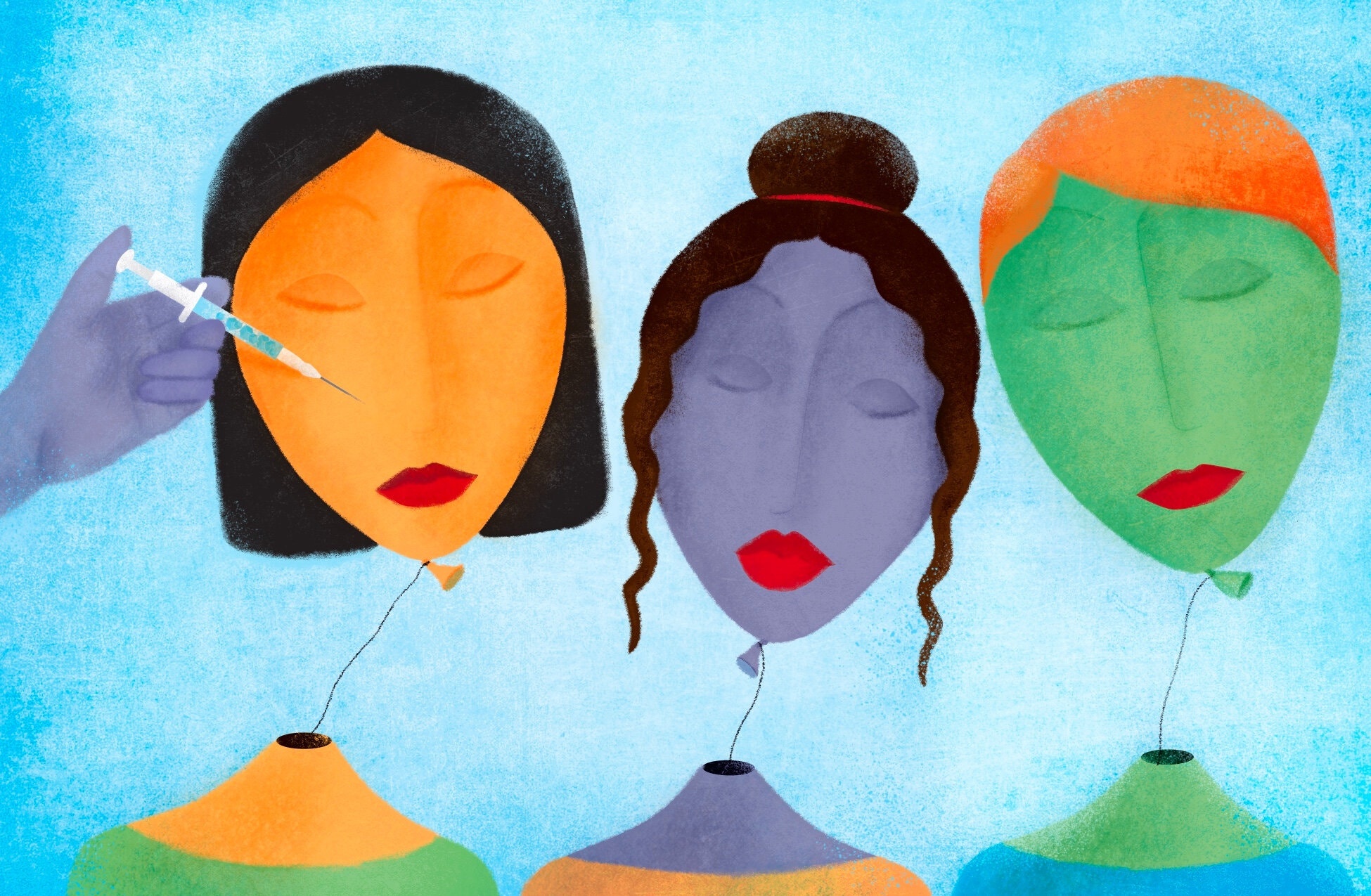 Gioi tre My dua nhau di tiem botox sau dich anh 3