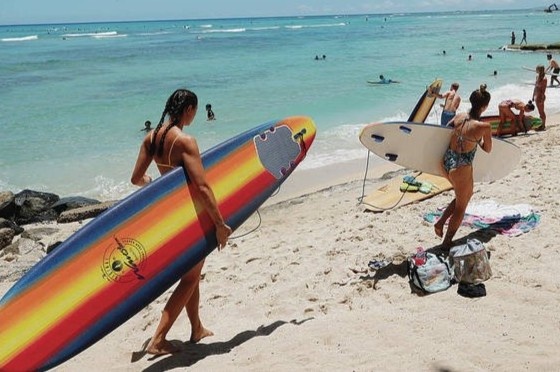 Lam gia chung nhan tiem chung de toi Hawaii nghi mat hinh anh