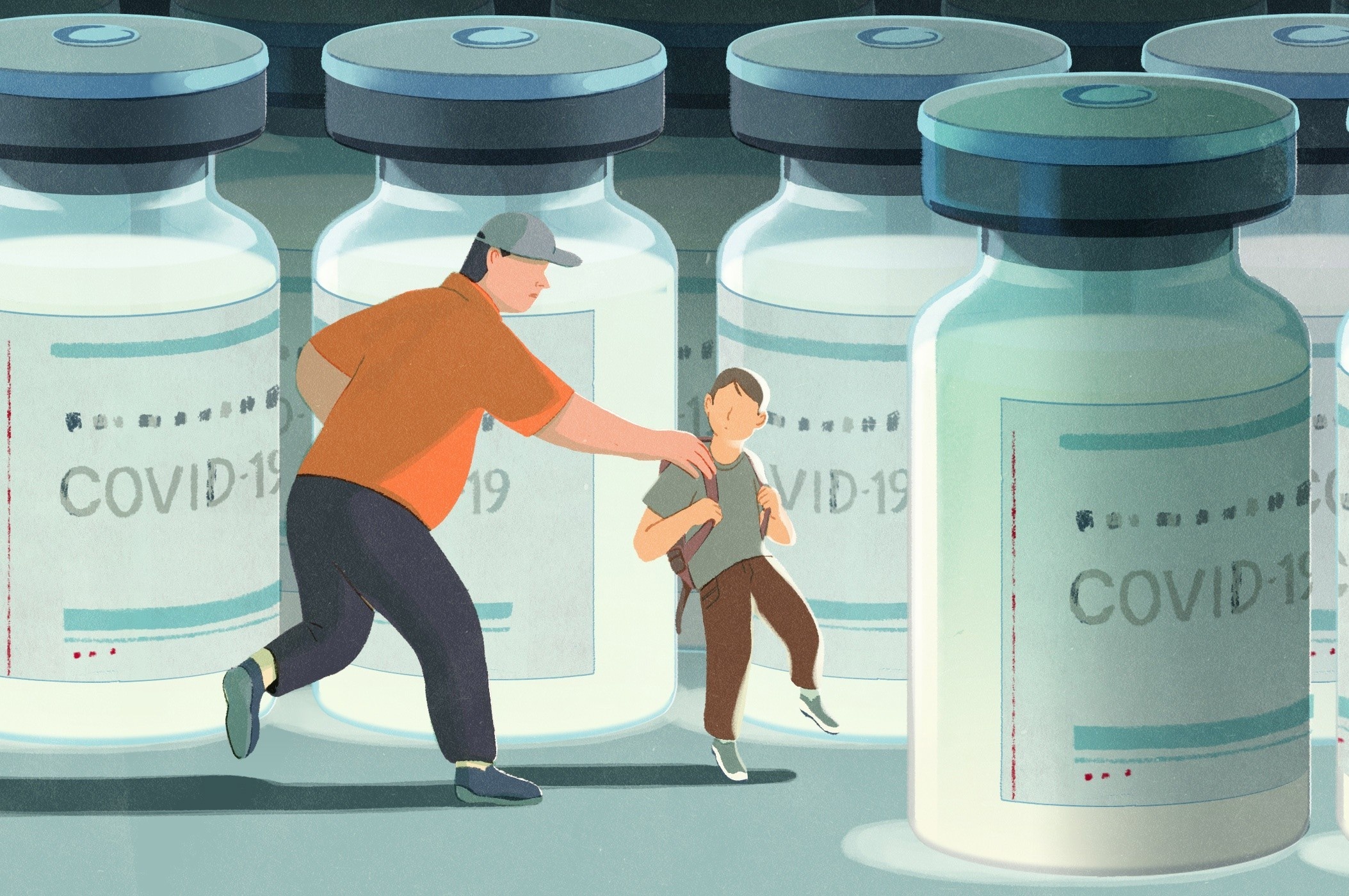 Cha me My noi doi de con duoi 12 tuoi duoc tiem chung hinh anh