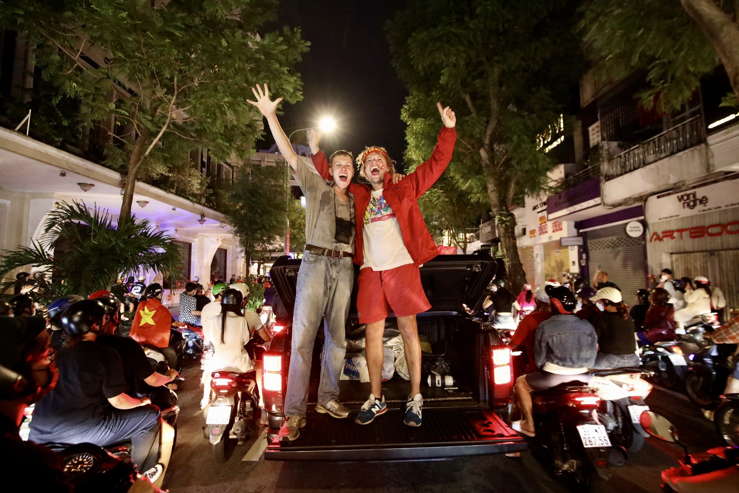 Nguoi dan di bao sau khi Viet Nam vo dich SEA Games anh 5