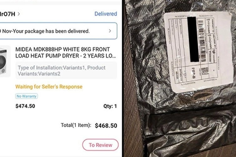 Mua may say nhung chi nhan duoc hop rong sau khi san sale hinh anh