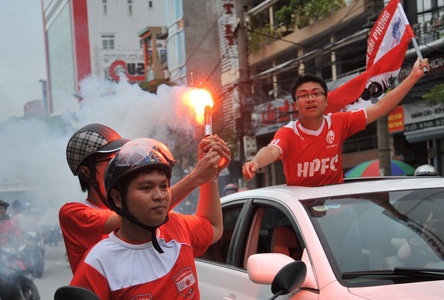 CDV Hai Phong cuong nhiet ngay khai mac giai U21 hinh anh
