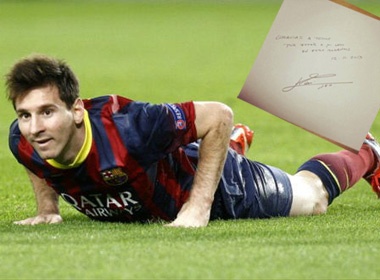 Messi: 'Buon va tiec vi khong duoc ra san' hinh anh