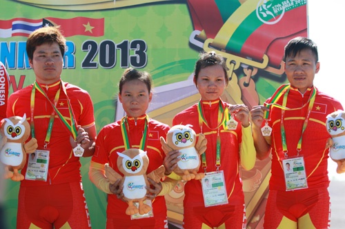 Doi dua xe dap Viet Nam danh bai Myanmar hinh anh