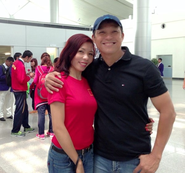 Ban trai noi tieng cua 'nu hoang toc do' Vu Thi Huong hinh anh