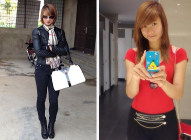 Hot girl dien kinh khoe chan dai hinh anh