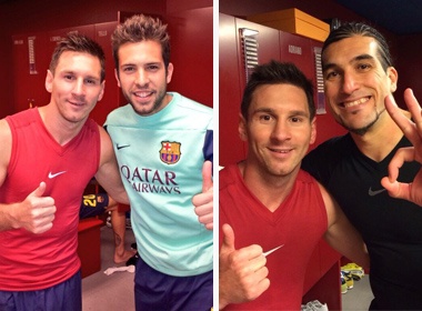 Messi tai xuat an tuong, dan sao Barca tay bat mat mung hinh anh